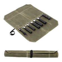 Sac de Rangement pour Couteaux en Toile, Sac de Rangement Portable pour Chef Pique-Nique Camping Barbecue Cuisine, Sac de Chef