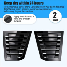 Car Bright Black Rear Shutter Cover Vent Trim Cover for  Cruze 2016 2017 2018 2019