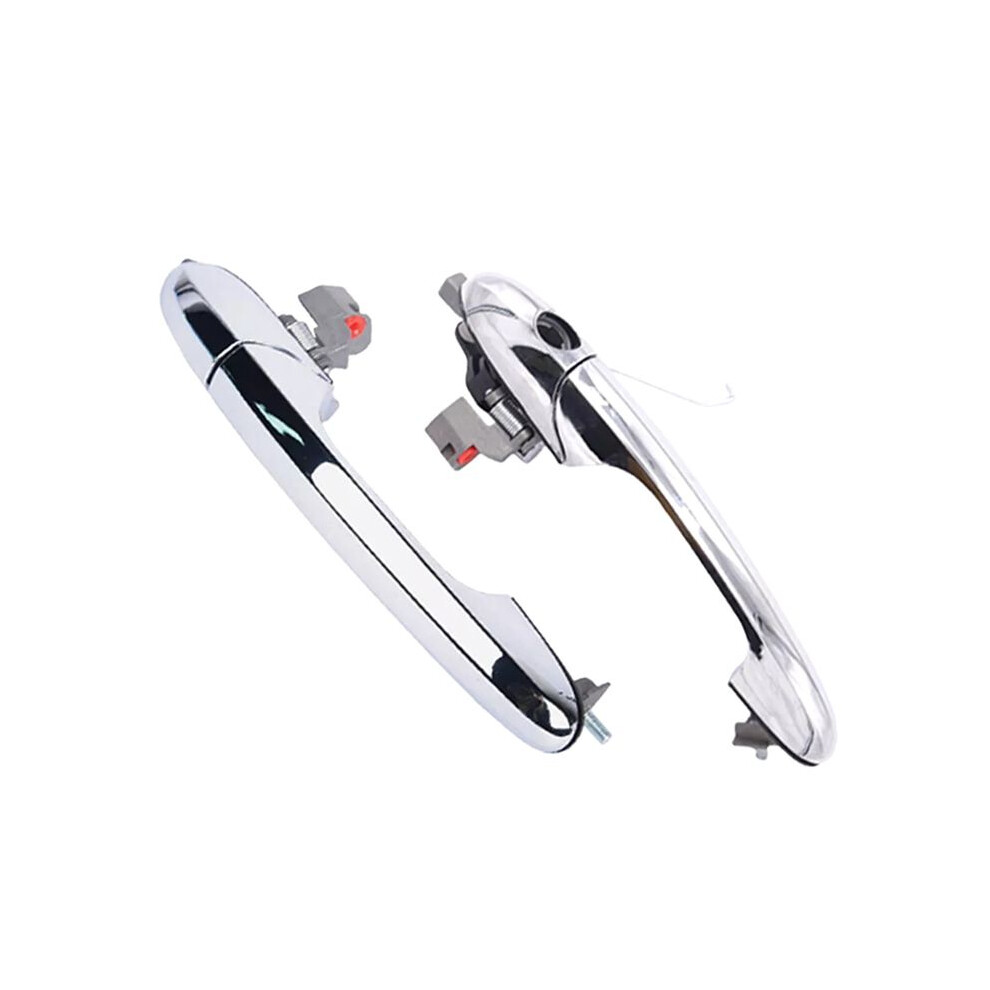 1Pair Exterior Door Handle Front Driver & Passenger Side Door Outer Hand For 500 735451696, 735451697 4714154726285