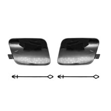 Car Rear Bumper Tow Hook Cover Painted 51127378573 51127378574 for  X5 F15 2013-2018 Trailer Cover Black