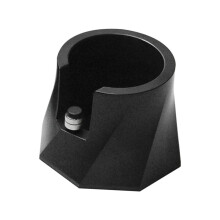 Spiral Black Tamp Base, Espresso Machine Handle Storage Base, Height Adjustable, Non-Slip Bottom