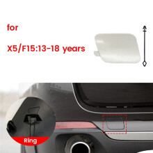 Car Rear Bumper Tow Hook Cover Painted 51127378573 51127378574 for X5 F15 2013-2018 Trailer Cover White