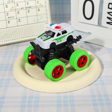 (Green )Modellino auto giocattolo polizia fuoristrada quattro ruote motrici inerziale per regalo bambini