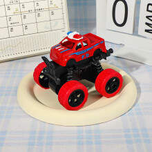 (Red )Modellino auto giocattolo polizia fuoristrada quattro ruote motrici inerziale per regalo bambini