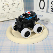 (White )Modellino auto giocattolo polizia fuoristrada quattro ruote motrici inerziale per regalo bambini