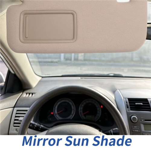 For  Auris  2007 - 2013 Car Interior Sun Visor with Mirror Sun Shade Left Driver Side Beige