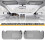 For   2007 - 2013 Car Interior Sun Visor with Mirror Grey Sun Shade Left Right Driver Passenger Side 4