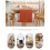Country Bohemian Table Runner Handmade Tassel Orange Table Runner Suitable for Home Use 4
