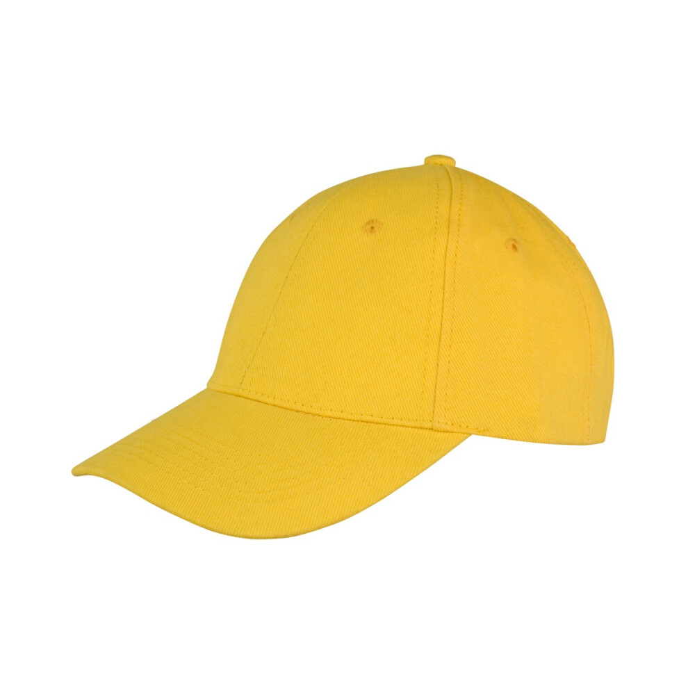 Result (One Size, ) Unisex Core Memphis 6 Panel Baseball Cap Yellow