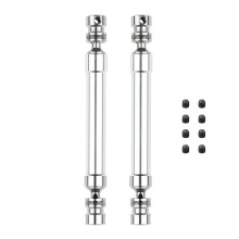 2PCS Metal CVD Drive Shaft 110-160mm for 1/10 RC Rock Crawler Axial SCX10 90046 Trx4,Silver
