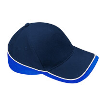 (One Size, French Navy/Bright Royal Blue/White) Beechfield Teamwear Competition Cap