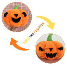 Reversible Unique Pumpkin Doll Plush Toy Pillow Cushion Halloween Decor Gift