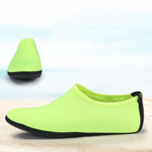 (Green, 9.05-9.25) Women Men Beach Diving Socks Shoes Non Slip Solid Multicolor Color Polyester