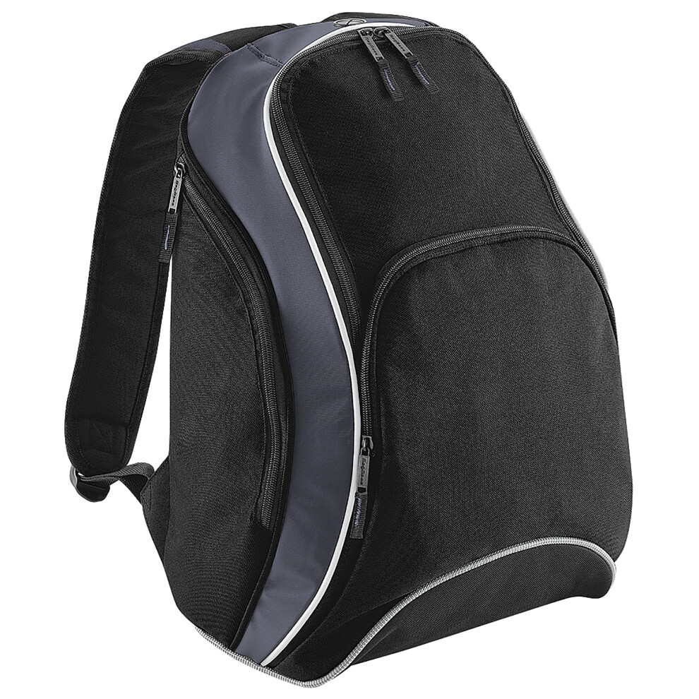 Bagbase (One Size, /Grey/White) Teamwear Backpack / Rucksack (21 Litres) Black