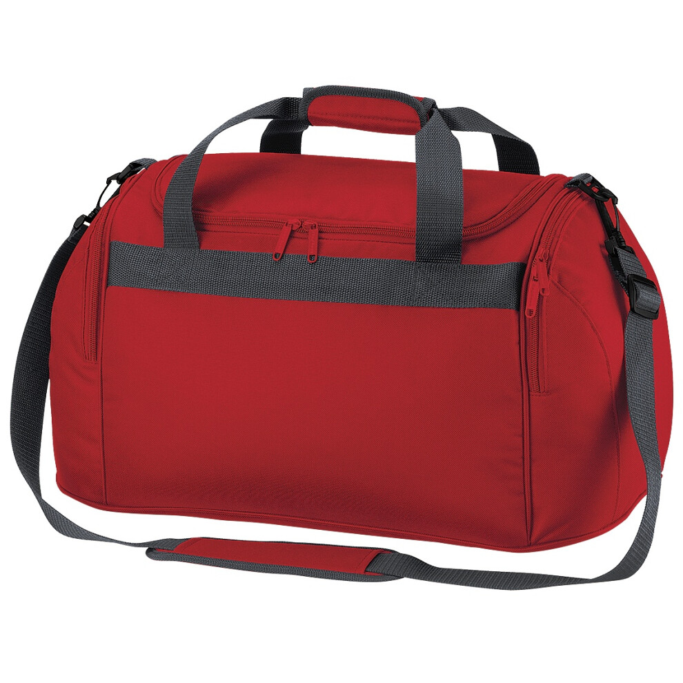 (One Size, Classic Red) Bagbase Freestyle Holdall / Duffle Bag (26 Litres)