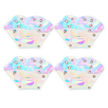 4 StüCk Skate Zehen Schutz Vegan Faux PVC Roller Skate Zehenkappen Schuh Schild Zehen Schutz Roller Skates Sport ZubehöR