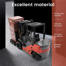 1:22 Scale Lnertial Forklift Friction Fork Lift with Pallet Cargo Warehouse Truck Vehicle Model Toy Forklift for Kids