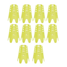 10Pcs Mat Tees, Simulator Tees,Practice Tees for Driving Range,Home Tees for Training,Yellow L