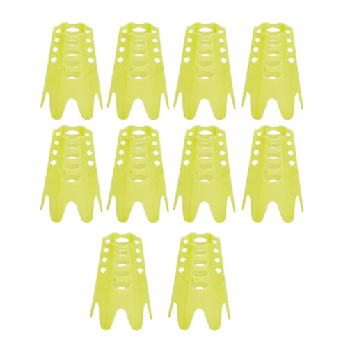 10Pcs  Mat Tees, Simulator Tees,Practice  Tees for Driving Range,Home  Tees for  Training,Yellow L
