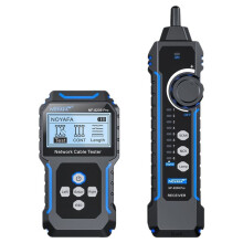 NOYAFA NF-8209Pro Network Cable Tester Cat5 Cat6 PoE Cable Tracker Tester Detect Length Continuity Test with NCV & Lamp
