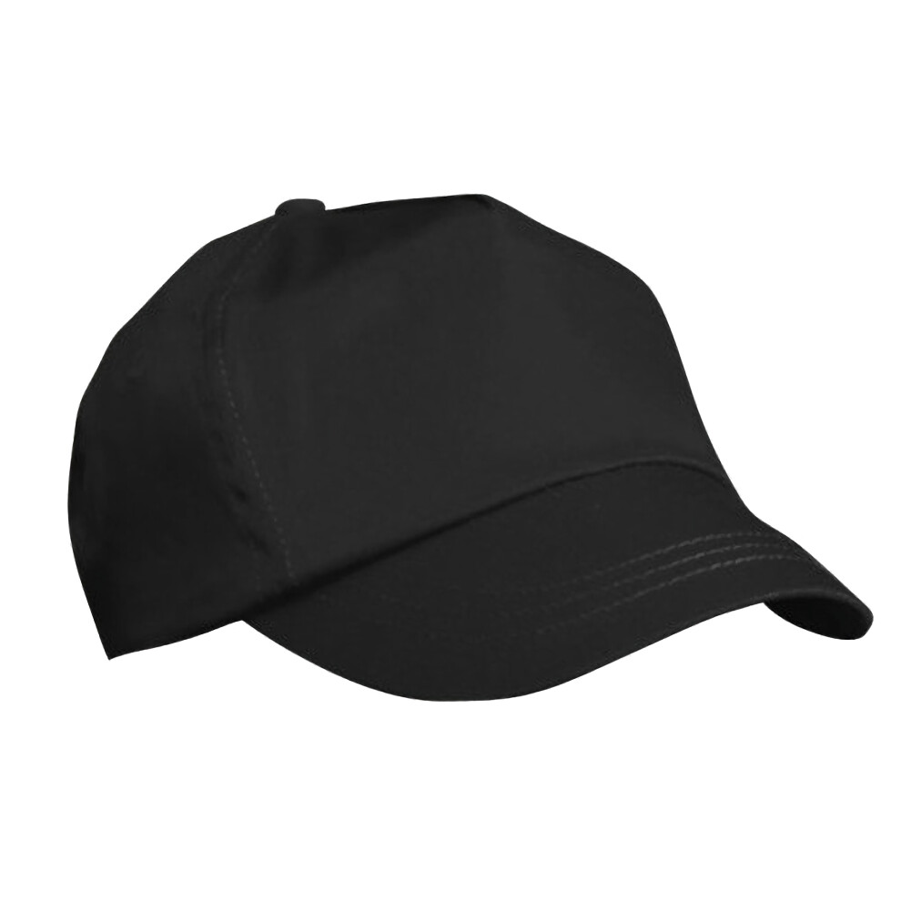 Result (One Size, Black) Unisex Childrens/Kids Plain Basebll Cap (Pack Of 2)