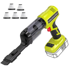 For 18V Battery Cordless Vacuum Cleaner 3-Speed Adjustable Portable Brushless Handheld Vacuum Cleaner