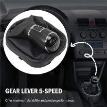 2K0711113 Gear Knob 5 Gears + Gear Stick Gaiter 1T0711113 for Caddy Lavida 2K 2004 - 2015 Gear Stick Boot Black