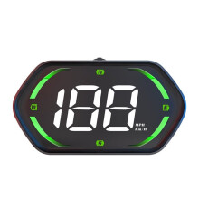 Tachimetro GPS Universale, Display HUD per Auto con Ampio Schermo e Allarme Velocità, Display - per Tutti I Veicoli.