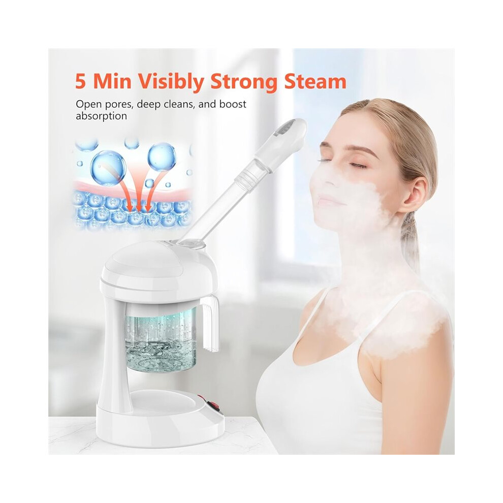 Melitt Hydration Facial Steamer-Face Steamer For Facial Deep Cleaning, Ionic Face Steamer For Home Salon Spa Personal Care