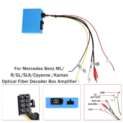 Car MOST Optical Fiber Audio Decoder Adapter Most Box Kit for    2G 3G   911 Cayenne 2004-2016 1