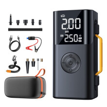 Car with Air Compressor, Battery Capacity 6000mAh, 150PSI Tire Inflator, Battery Booster Car Jump