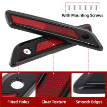 Motorcycle Hard Saddlebag Cover Reflectors for Touring Road King Road Glide Street Glide 2014-
