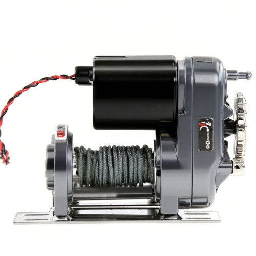 Simulation Automatic Winch for 1/10 1/8 RC Crawler Car Metal Automatic Simulation Simulated Winch RC Upgrade Parts 1