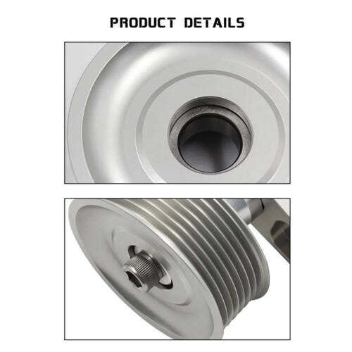 Adjustable EP3 Pulley Kit for  8th 9th  All K20 Engines with Auto Tensioner Keep A/C Installed 2