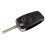 Folding Flip  Remote Car Key Shell Case for  166, 2 Button Uncut Blade Replacement Key Fob Housing 1