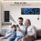 Large Digital Wall Clock WiFi Sync,16.5in LED Large Display with Temperature/Date/Week,for Home Office EU Plug 2