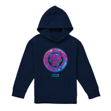 (5-6 Years, Navy) Black Panther Childrens/Kids Cyber Pull Over Hoodie