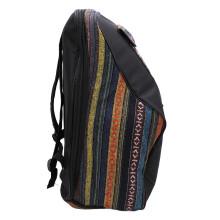 Zaino ad accordion per 48‑120 bass. Borsa etnica in cotone impermeabile con tracolla