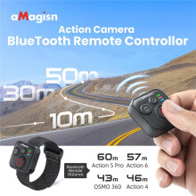 AMAGISN BT5.1 Selfie Remote Controller for OSM0 360 Action 6 5 Pro Action Camera Remote Control for Smartphone