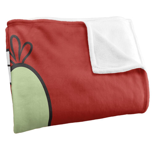 SpongeBob SquarePants SpongeBob SquarePants Silky Face Mr Krabs Supersoft Blanket 1