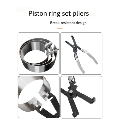 Universal Fastener Clamp Cylinder Piston Ring Compressor Car Repair Tool Kit Automotive Disassembly Tools 2