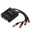 4CH Audio Isolator Professional RCA Audio Noise Filter 4 Channels RCA Ground Loop Isolator Accessories 7