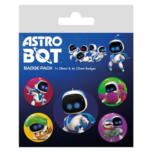 Astro Bot Badge Set (Pack of 5)
