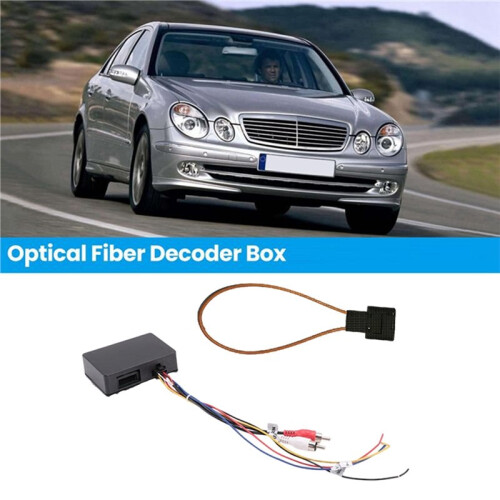 D2B Digital Data Bus Optical Fiber Decoding Box Kit for   ML GL R E CLS Class Car Stereo Fiber Adapter Box 1