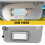 Driver Side Sun Visor for Accord 2008-2012 Grey ABS Cloth Mirror 4