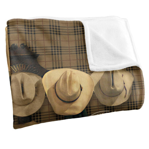 Yellowstone Yellowstone Hats Off Silky Supersoft Blanket 1