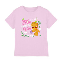 (12-13 Years, Light Pink) Guardians Of The Galaxy Childrens/Kids Grow With The Flow Groot Flowers T-Shirt