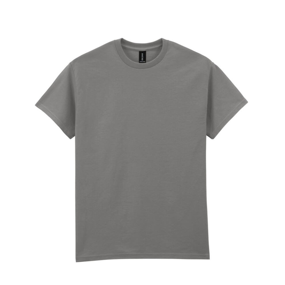 Gildan (4Xl, Charcoal Solid) Unisex Adult Ultra Cotton T-Shirt Multicoloured