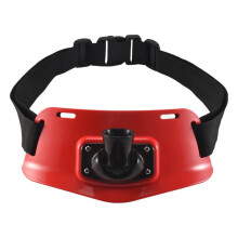 Adjustable Stand Gimble Belt Boat Game Fishing Rod Holder Fishing Accessories Fishing Tackle(Red)