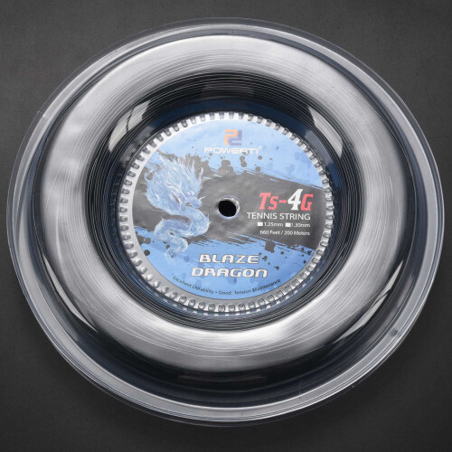 Powerti Tennis String 4G Polyester Training Racket String 200M Reel Gym Sport(1.25Mm) 2